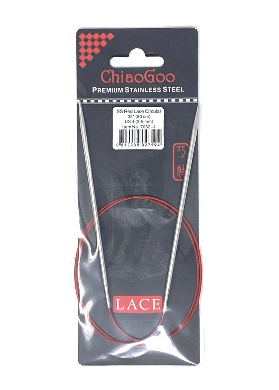 ChiaoGoo Red Lace Circular Needles - US 4 - 32 Inches