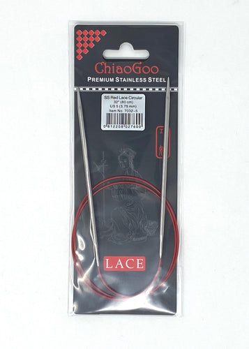 ChiaoGoo Red Lace Circular Needles - US 5 - 32 Inches