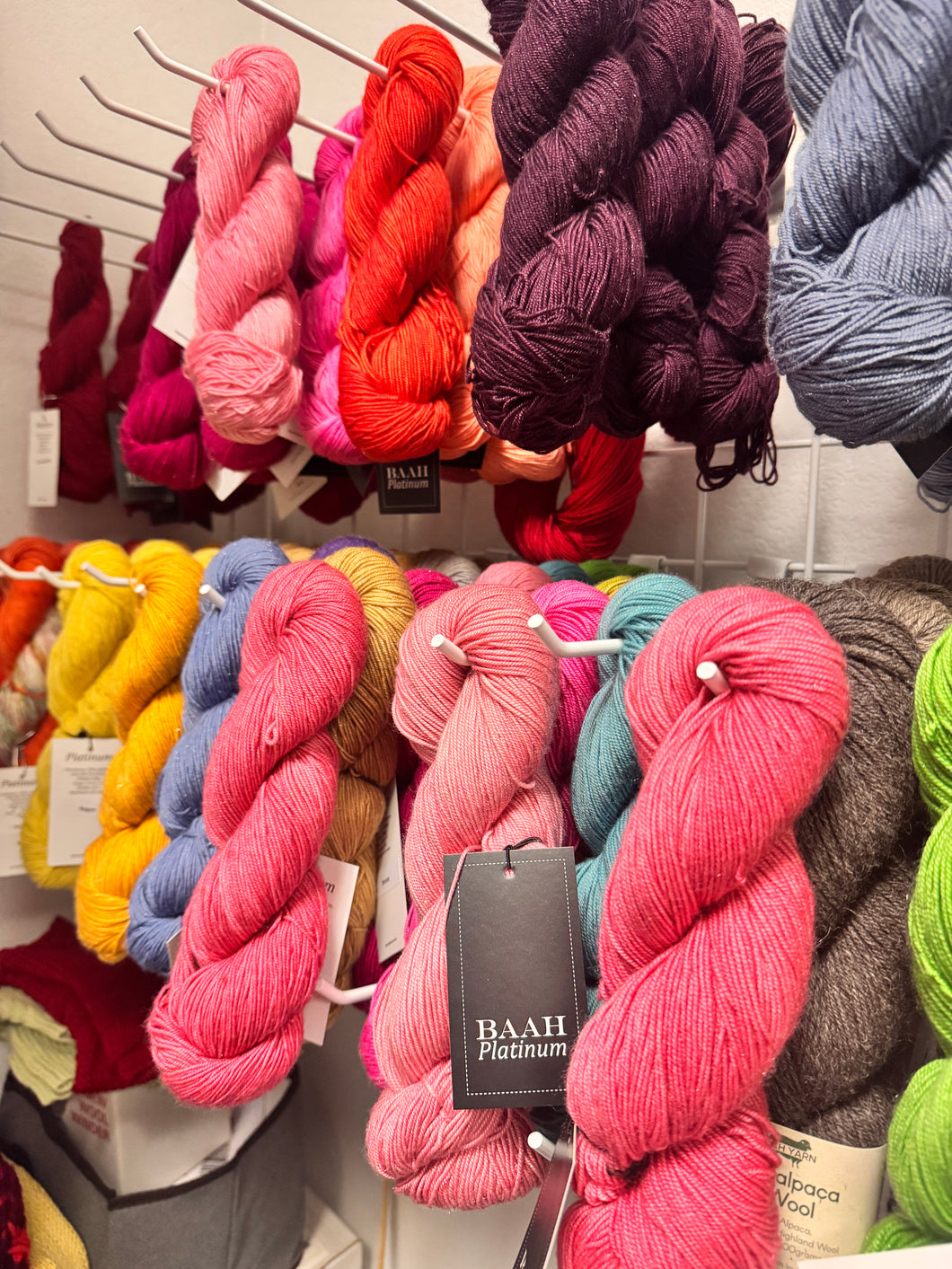 Platinum MYSTERY Grab Bag Baah Yarn 3 full skeins (silk and cashmere)