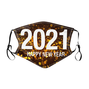 Happy New Year 2021 Face Mask