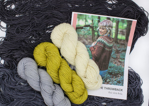 Andrea Mowry The Throwback Sweater Knitting Kit Shasta