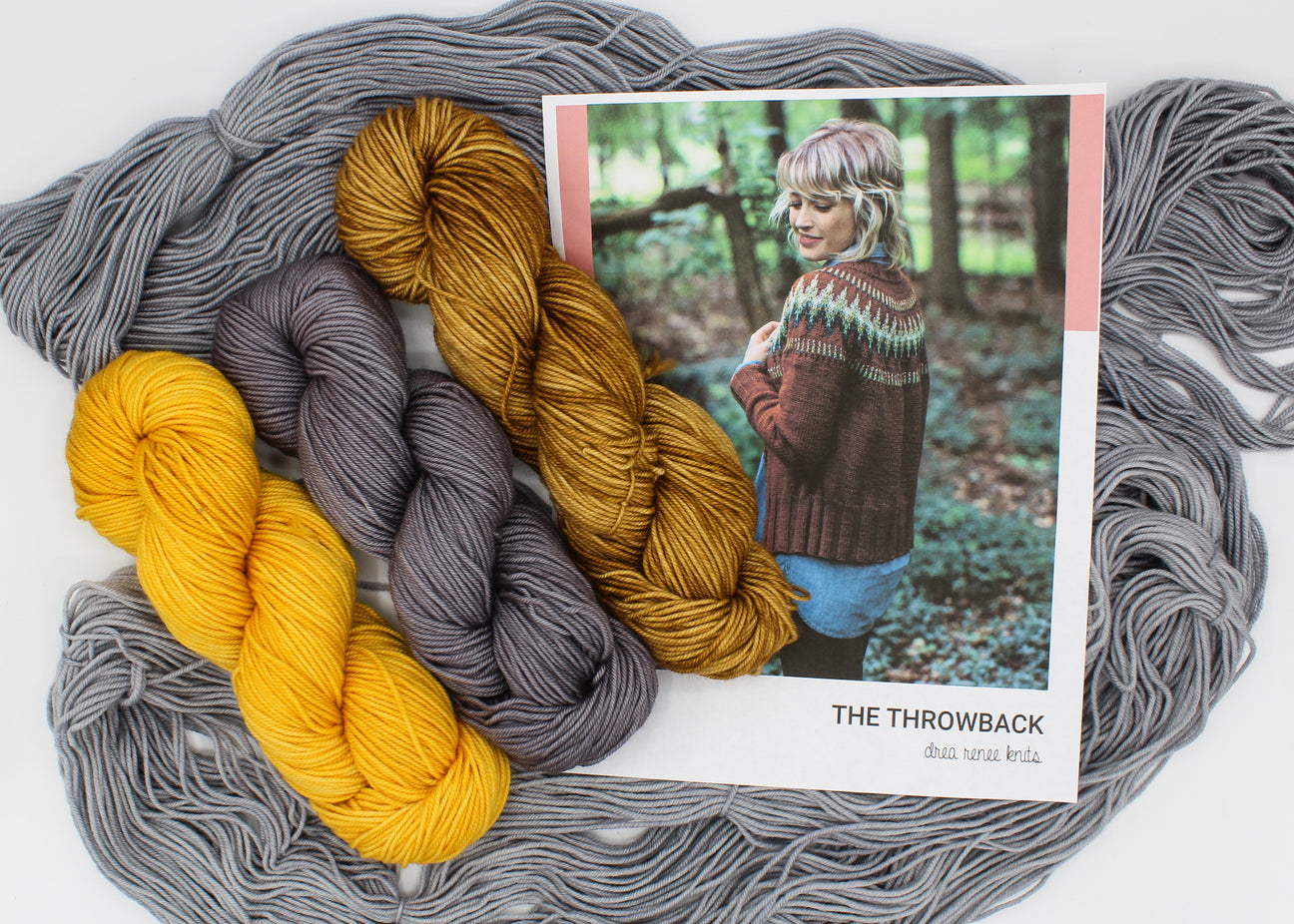 The Throwback Sweater Knitting Kit Drea Knits Baah Yarn The Lovina Shop