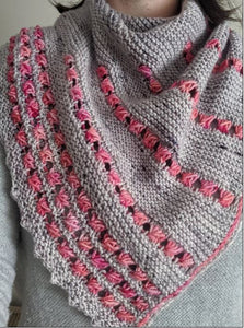 Elora B Rosebud Shawl by Knitting Kit