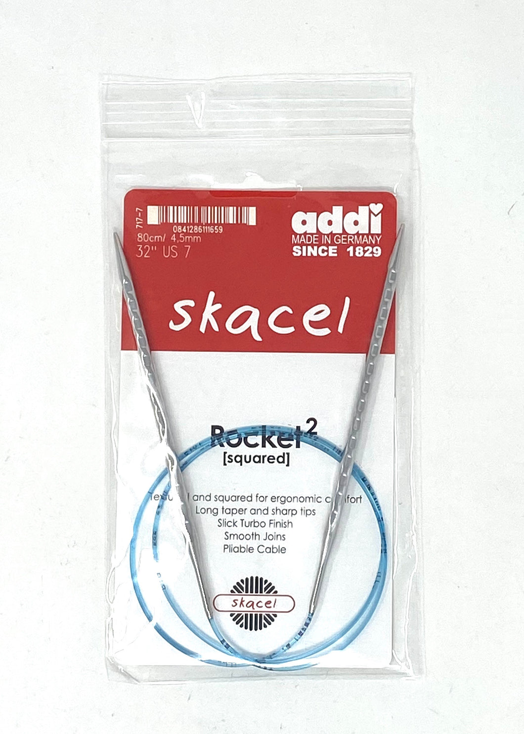 Skacel Addi Rocket Squared Needles US 7 - 32”