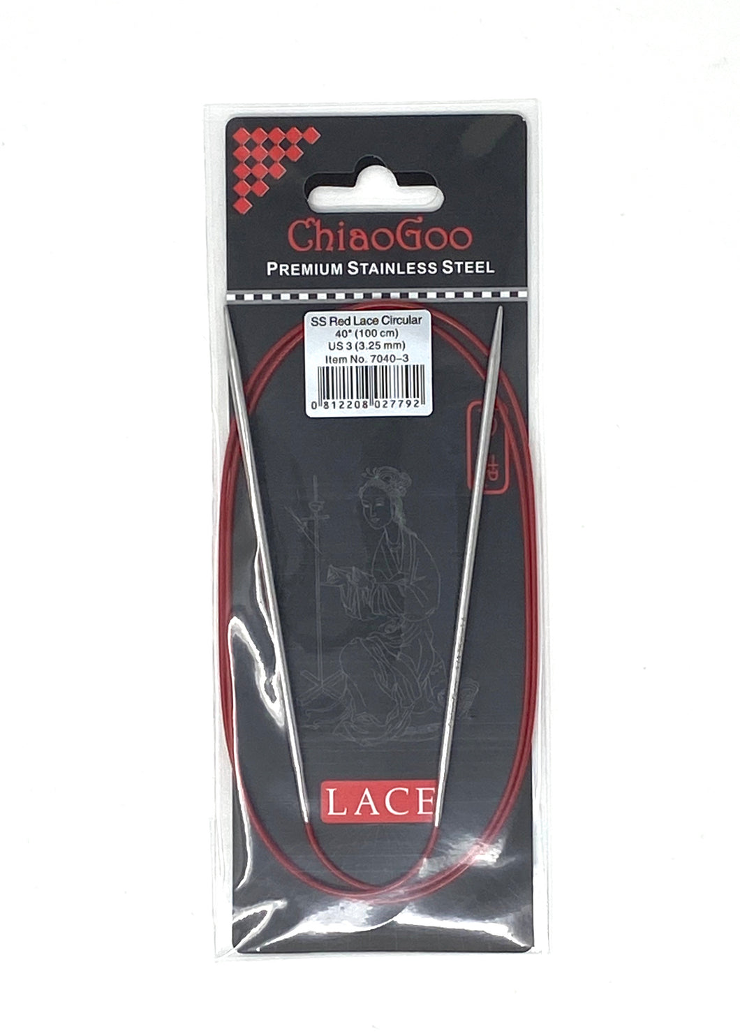 ChiaoGoo Red Lace Circular Needles - US 3 - 40 Inches