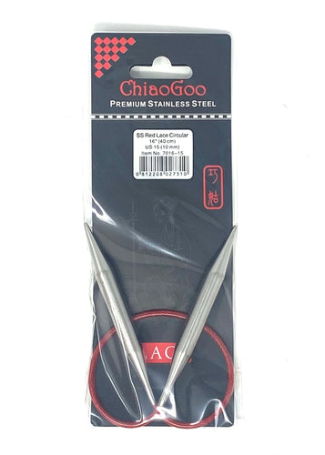 ChiaoGoo Red Lace Circular Needles - US 15 - 16 Inches