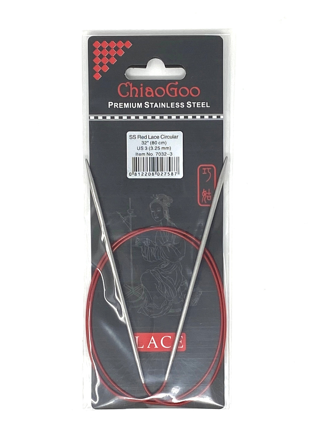 ChiaoGoo Red Lace Circular Needles - US 3 - 32 Inches