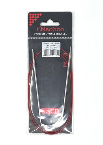 ChiaoGoo Red Lace Circular Needles - US 5 - 40 Inches