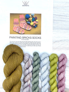 Stephen West Painting Bricks Sock Kit