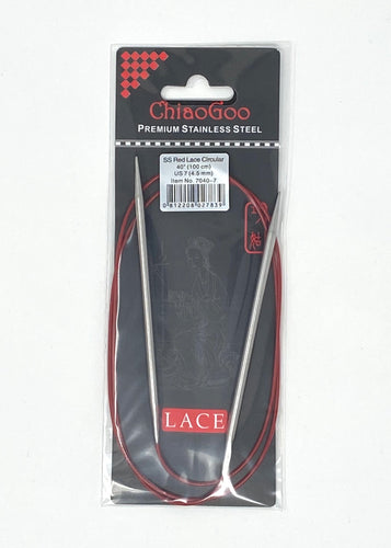 ChiaoGoo Red Lace Circular Needles - US 7 - 40 Inches