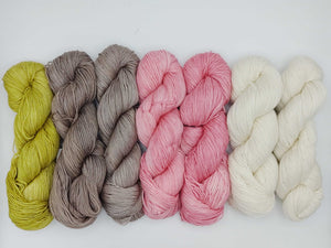 Casapinka  Olive Pink Knitting Kit Baah Yarn