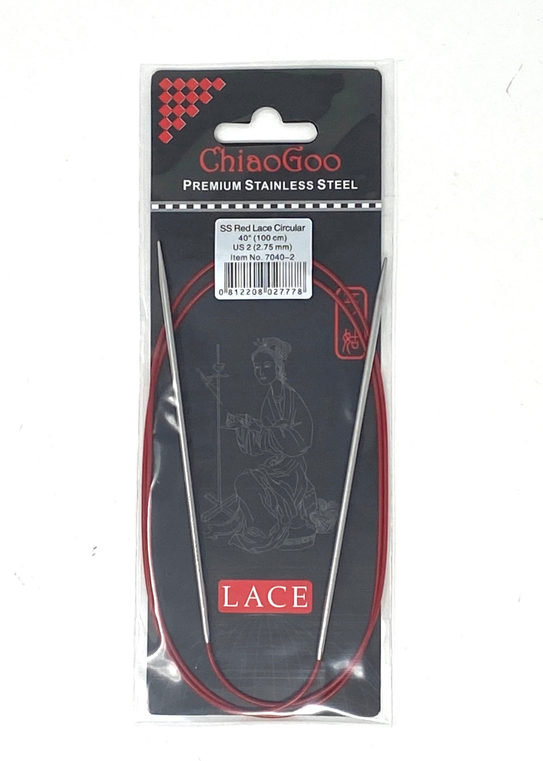 ChiaoGoo Red Lace Circular Needles - US 2 - 40 Inches