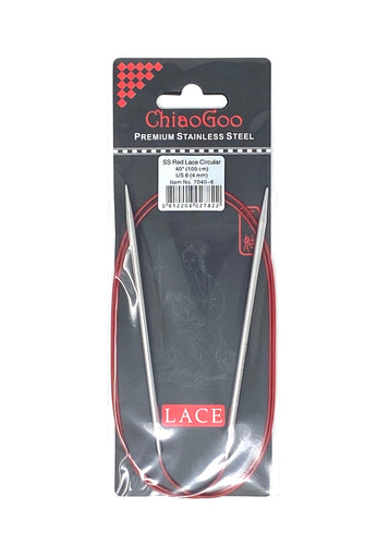 ChiaoGoo Red Lace Circular Needles - US 6 - 40 Inches