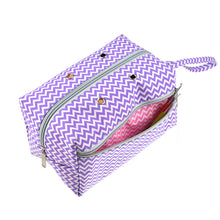 purple knitting bag 